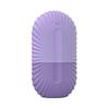 (Purple) Ice Mold for Face, Reusable Cooling Silicone Ice Cube Roller, Silicone Ice Roller Skincare Tool, Massage Face Roller Brighten Skin