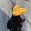 Foldable Anti-ultraviolet Empty Top Hat, Children's Summer Thin Vinyl Sunshade, Small Sunscreen, Face Cover, No Top Hat
