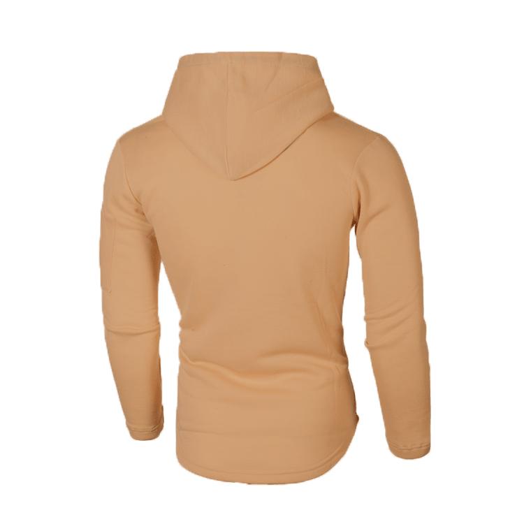 Men's Jacquard Patchwork Zipper Hoodie - Round Neck, Long Sleeve, European American Style