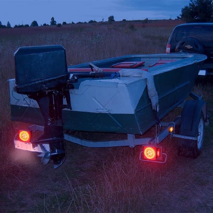 Trailer Lights Amber Side Marker Lights Daytime Running Light 12V Universally for Truck Boats Brake Light