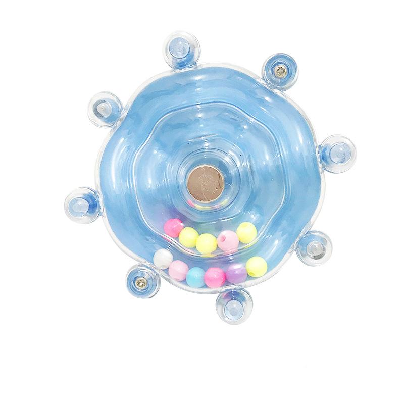 Interactive Toy for Parrots, Bird Cage, Rotating Candy Dispenser, for Stimulation and Mental Entertainment