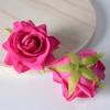 Artificial Rose Flower Head Soft 1.5" Real Touch Small Fake Flower Head for DIY Crafts Wedding Centerpieces Bridal Shower Party Home