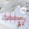 1 Set Lotus Laser Aurora Ice Clear Magnetic Nail Tip Display Stand For Manicure Press-On Nail Training Acrylic Showing Shelves