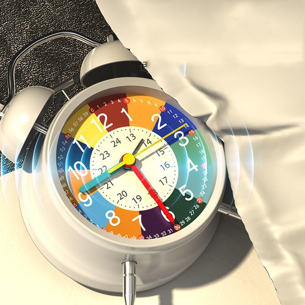 Mute Table Alarm Clock Early Education Desktop Clock Student Educational Alarm Clock  Home Decor