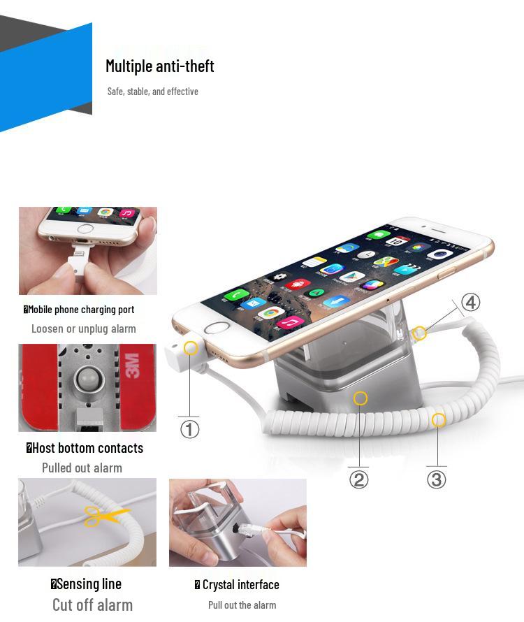 Handy Diebstahlsicherungs-Displayständer und Alarmsystem