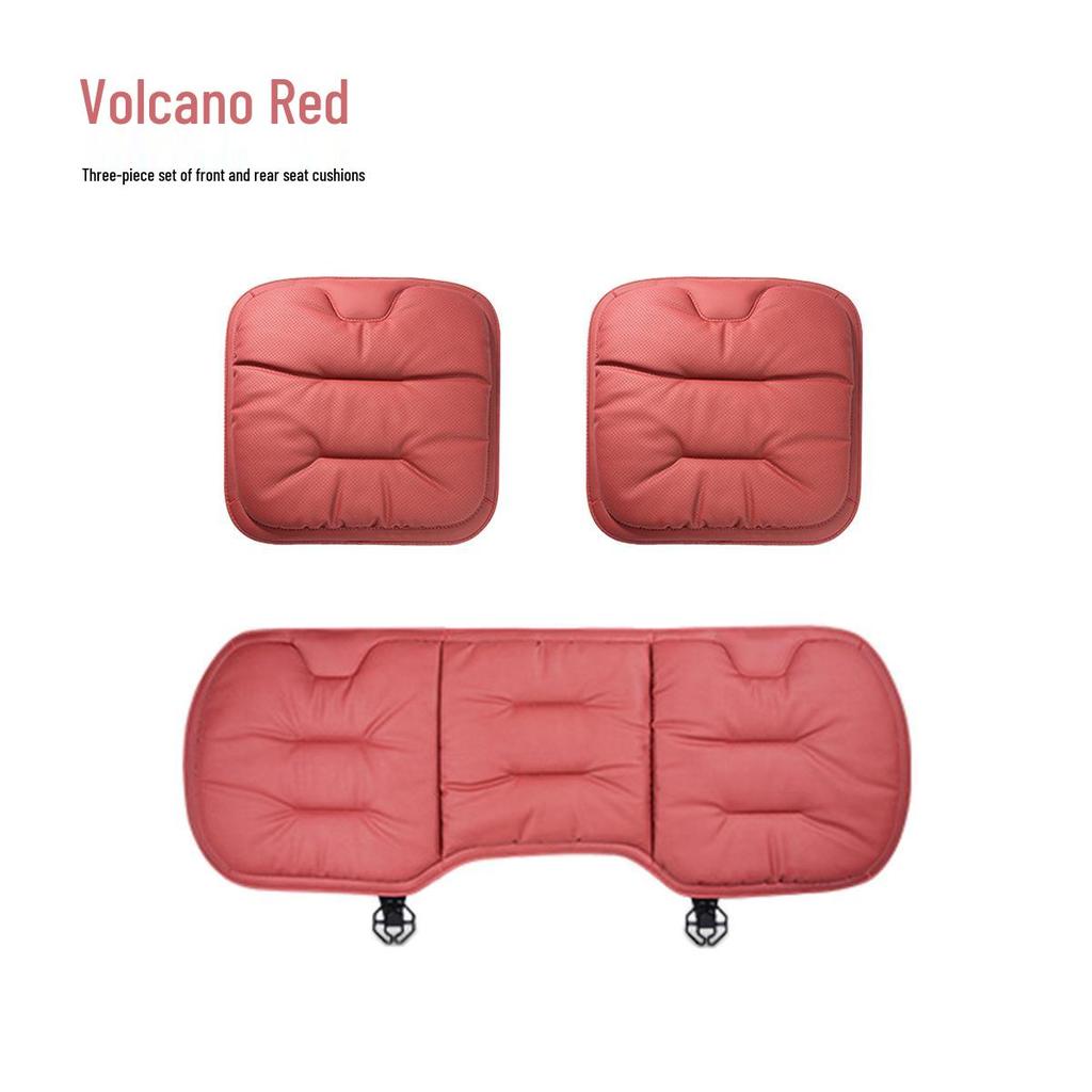 Universal Nappa Leather Car Seat Cushion for Mercedes-Benz/BMW - All Seasons, Single Piece Cover