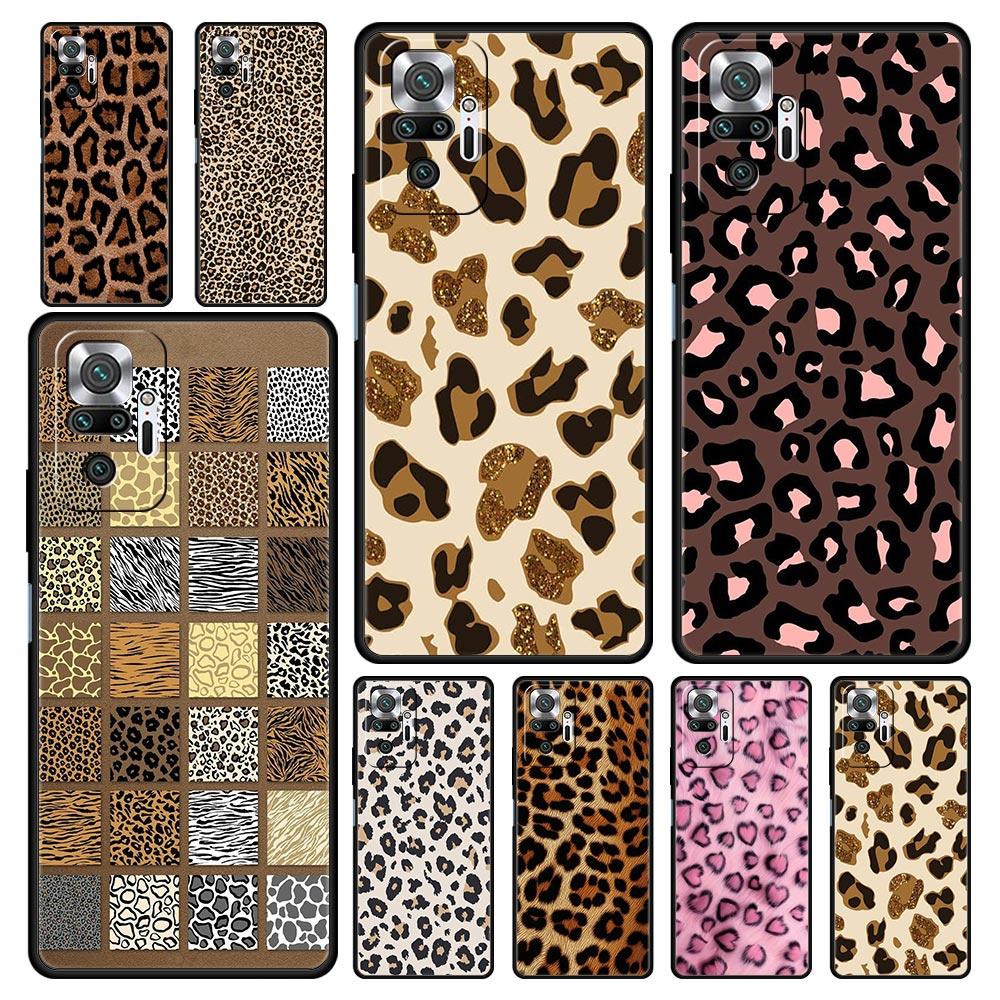 Fashion Tiger Leopard Print Phone Case For Xiaomi Redmi Note 14 13 12 Pro Plus 5G 9S 9 10 11 4G 14C 13C 12C 10C 9C 9A Soft Cover