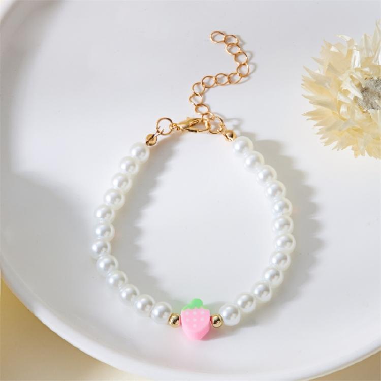 Multilayered Beaded Necklaces with Strawberry Pendant Handmade With Bead Materials Perfect For Everyday And Party Wear