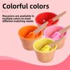 Childrens Plastic Ice Cream Bowl With Spoon For Party And Gift Use