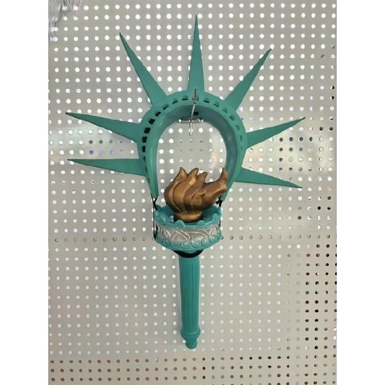 Déguisement Statue de la Liberté pour Femme Halloween Bandeau Couronne Statue de la Liberté Accessoires Torche Statue de la Liberté