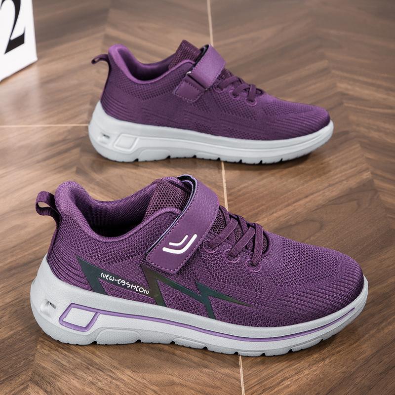 

Мужские летние новые дышащие кроссовки с толстой подошвой для альпинизма, противоскользящие, для пары, большие повседневные сетчатые кроссовки, обувь для тенниса 42 фиолетовый