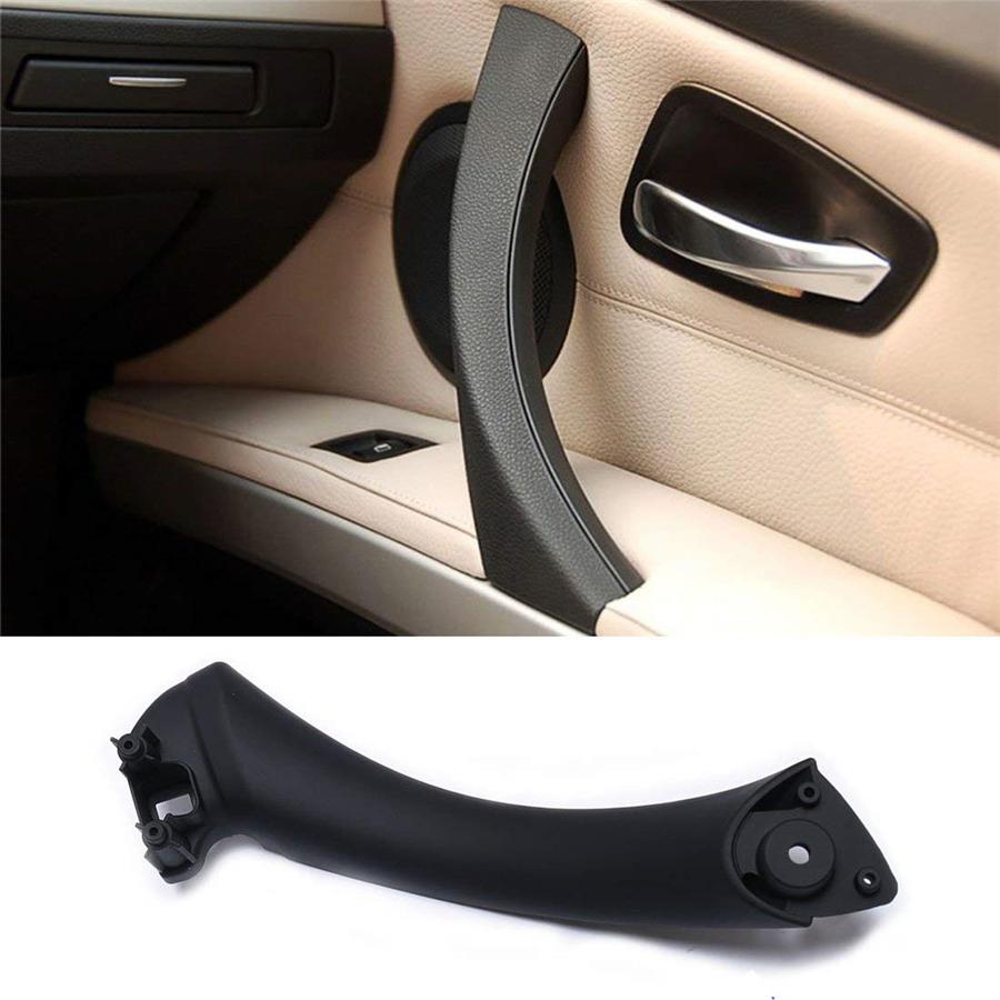For BMW E90 3-Series Sedan Right Inner Door Panel Handle Pull Trim Cover / Black 5141 7230 850