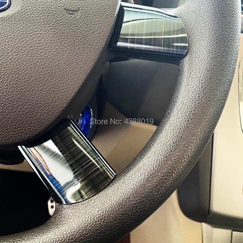 My Good Car Stainless Steel Car Steering Wheel Decoration Cover Trim Sticker for Ford Focus 2 MK2 2005 - 2013 Car Styling