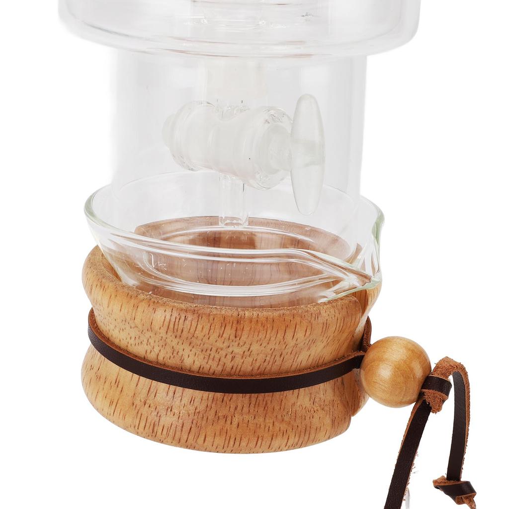 Ice Drip Coffee Maker Clear Glass Cold Brew Coffee Maker Set with Adjustable Water Flowing for Household Tea Room 400ml
