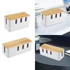 Cable Tidy Box Dustproof Protector Storage Rack Management Case for Home Tabletop Bedroom Loose Wires Management Messy Cables