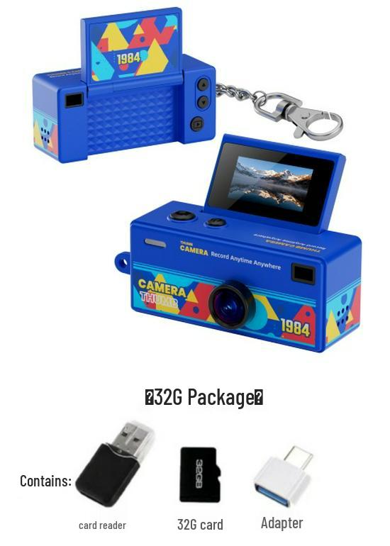 G62 Portable HD Flip Screen Camera: Thumb-Sized, Backpack Pendant for Students & Parties