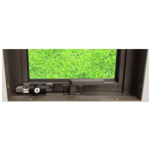 Comfortable Security Slide Lock with Key, Auxiliary Lock for Bay and Sliding Windows, N-1128, Black, Nomura Tech