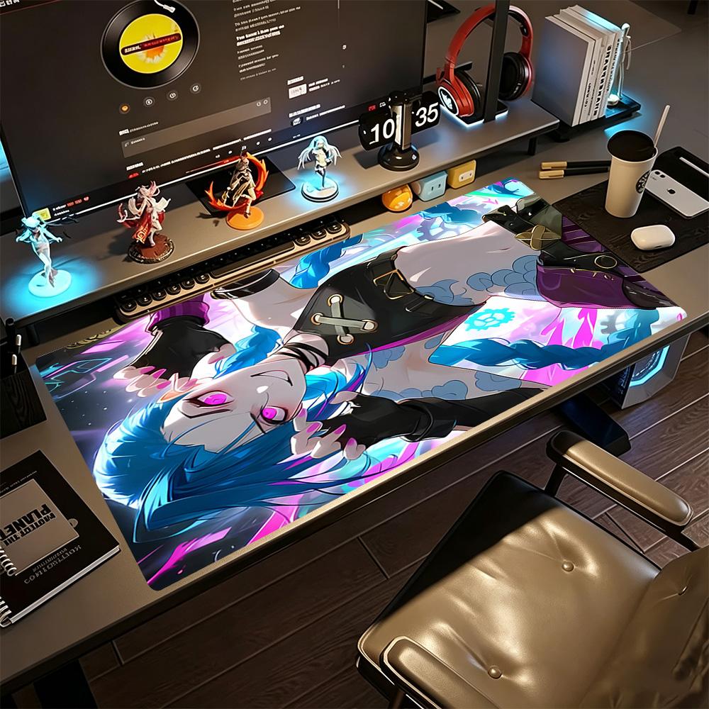 Cyberpunk Warrior Gaming Mouse Pad Gamer Mousepad Computer Desk Mat Non-Slip Rubber Bottom Computer Decor Item Office Use