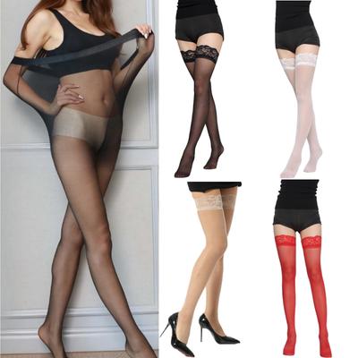 Tall Women Girl Long Lace Stockings Pantyhose