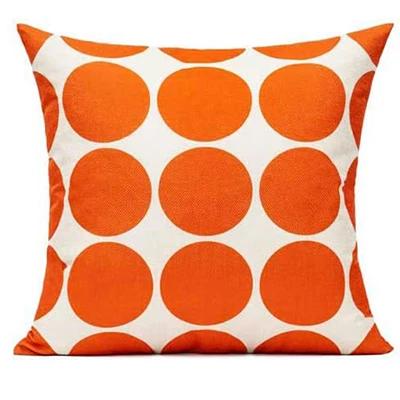 Herfstoranje kussensloop geometrisch patroon kussensloop decoratieve kussenhoes geschikt voor familiekamerstoel bank woonkamer 50x50cm