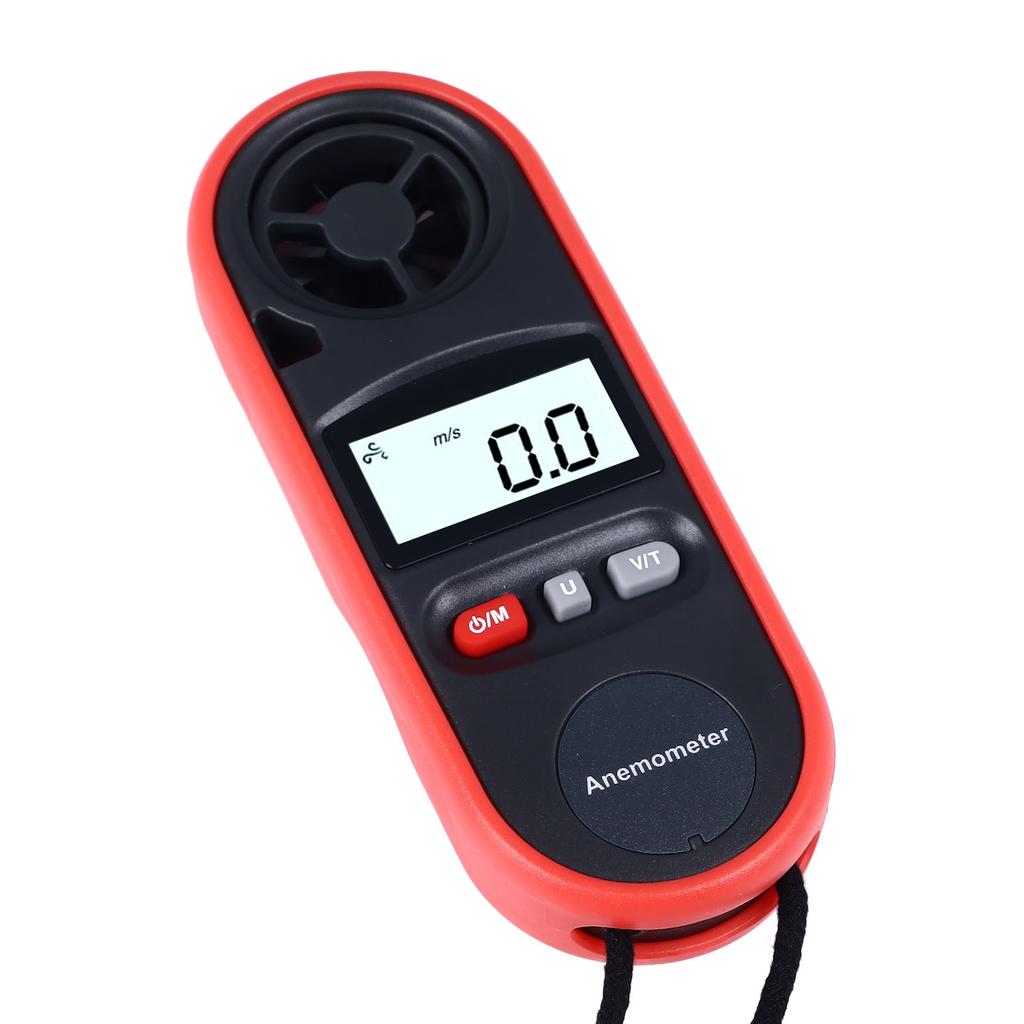 Anemometer Handheld Digital Wind Speed Meter Gauge Air Flow Tester for House HVAC 14 Fahrenheit ‑113 Fahrenheit
