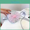 Round Shoulder Sequined Crossbody Bag Bow Five Pointed Star Decoration For Kids