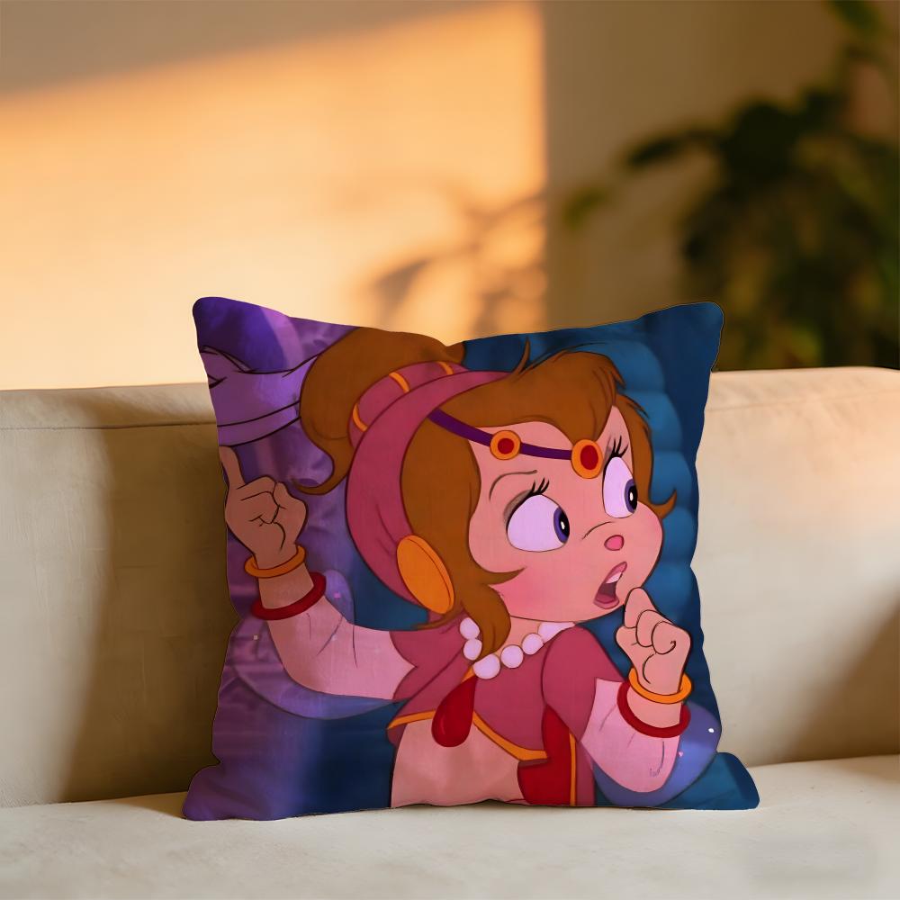 The Chipmunk Adventure Cushion Cover Cozy Velvet Throw PillowSoft Warm Cushion For Sofa  Bed 30X30cm
