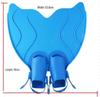 Adult & Kids Mermaid Monofin Swimming Equipment with Single & Double Fins