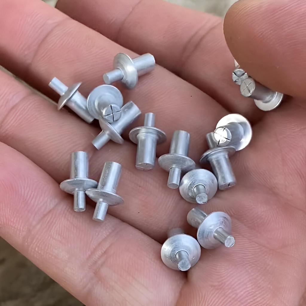 50/100 st Hammarslagnitar Expanderande Rundhuvud Aluminiumspik Rostfritt Stålpinne Expanderande Spik Expanderande Nitrar