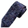 [Michiko London] Short Tie, Approx. 137cm in Length, Wrinkle-resistant bonded fabric, Made in Japan, KOSHINO brand, Paisley pattern, 100% Silk,