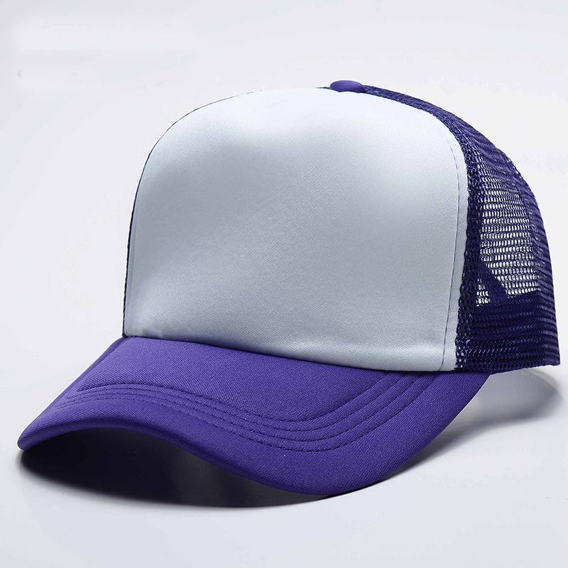Truck cap Sponge mesh Solid color duckbill cap Sunscreen breathable sun hat