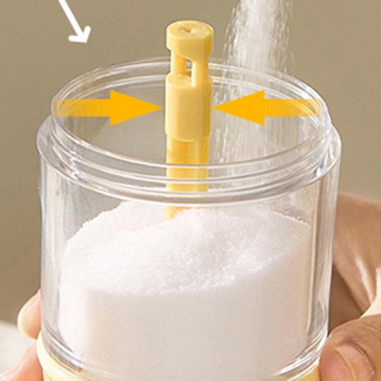 Quantitative Salt Control Bottle Seasoning Jar Moisture-proof Spice Tank Portion Control Spice Shaker for Home Restaurant Hotel