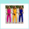 Elegant Women Spaghetti Strap Wide Leg Bodycon Jumpsuit With V-neck Romper Trousers