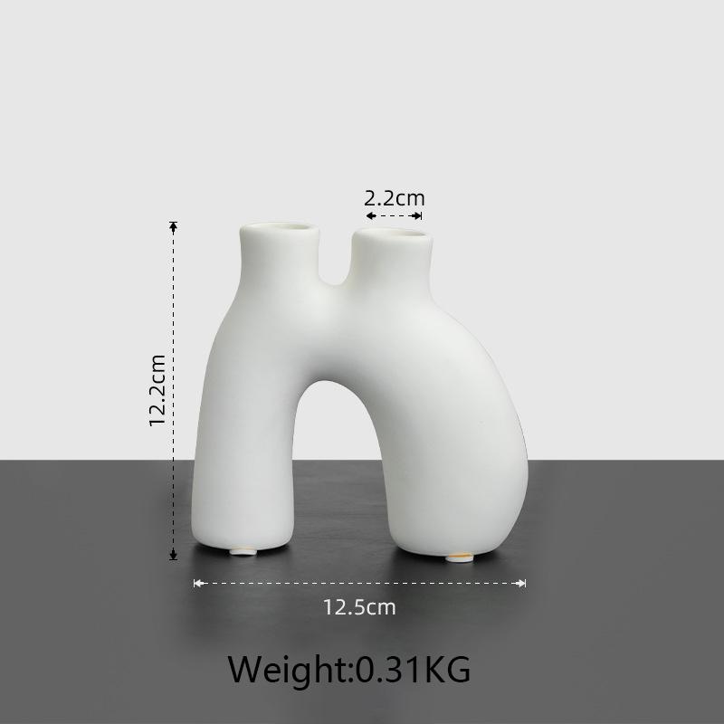 

Nordic Home Decor Candle Holder Ceramic and Candlesticks Decorative Wedding Centerpiece Ornament Candelabra Gifts