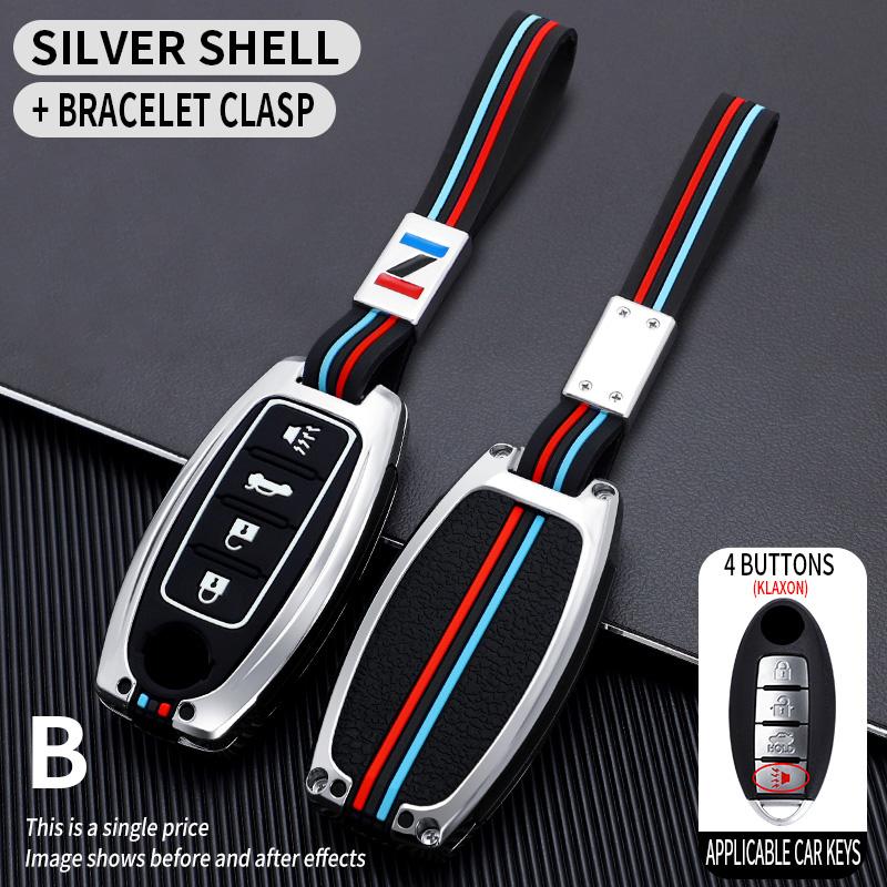 Car Key Case CoverProtective Shell Fob for Nissan Qashqai X-Trail T32 T31 Juke J10 J11 Kicks Tiida Pathfinder Note for Infiniti