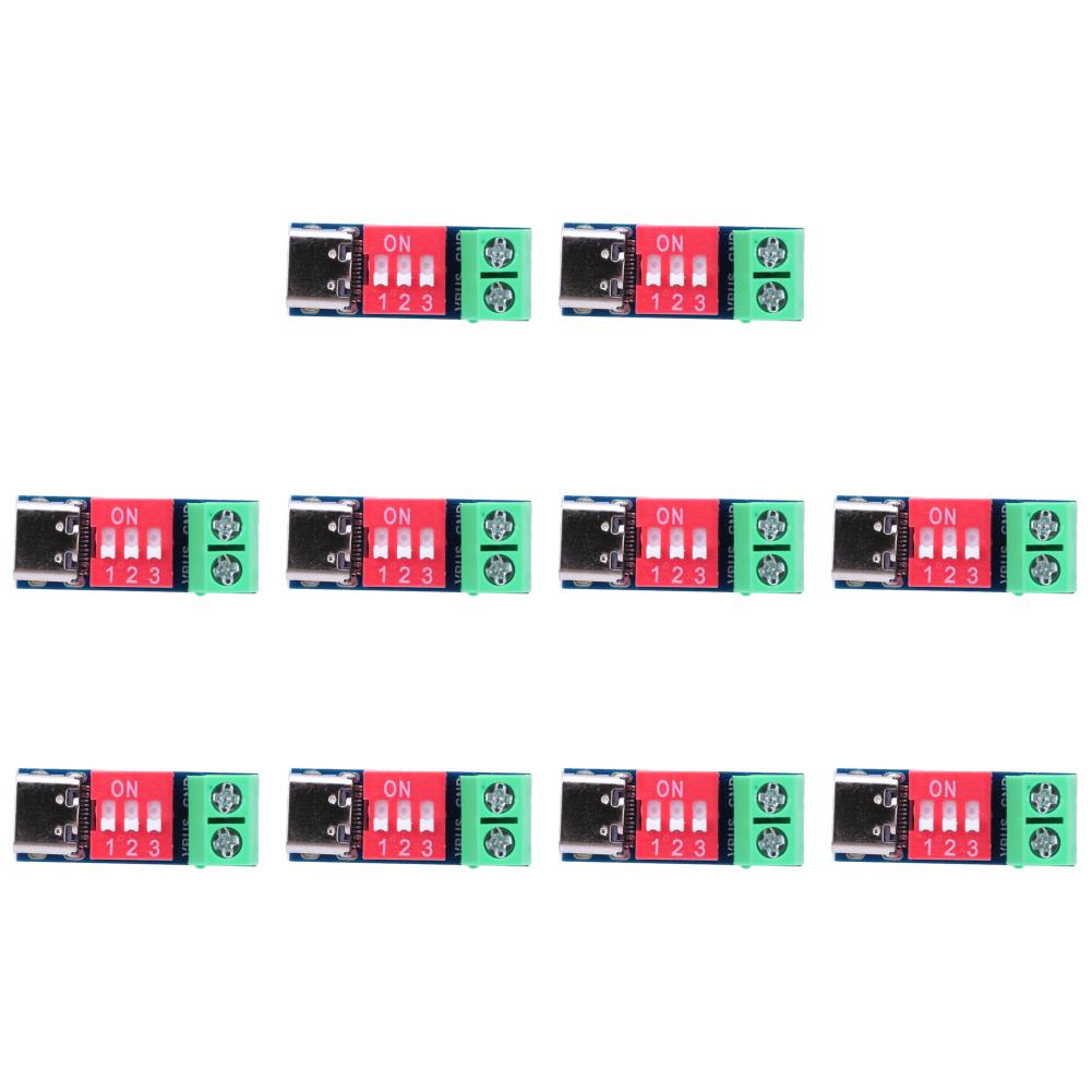 PD Fast Charging Test Board Type-C PD Trigger Board Module PD/QC Decoy Board 5-20V High Speed Charger Power Delivery Boost DIY