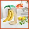 Porta banane in legno Appendi-frutta da cucina Decorazione Foglia Frutta Supporto Verticale con Gancio Decorazione Cucina