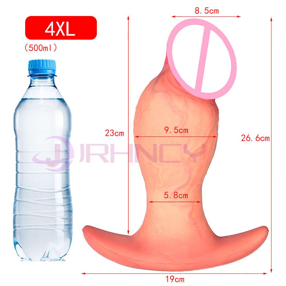 3-9.5cm Huge Anal Plug Dildos Wear Butt Plug Men Anal Sex Toys Prostate Massage Realistic Anal Dildos For Women Masturbation