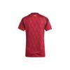 Adidas Belgium 24 Home Jersey Printed Color Block Striped Short Sleeve Football Shirt Women Jersey Red IQ0774