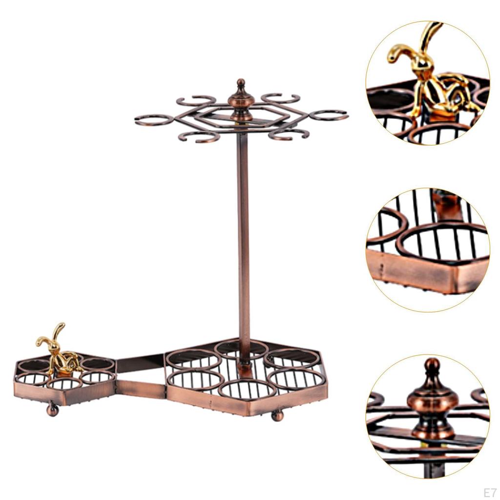 Champagne Flute Glass Holder Stand Table Mount Wine Multipurpose