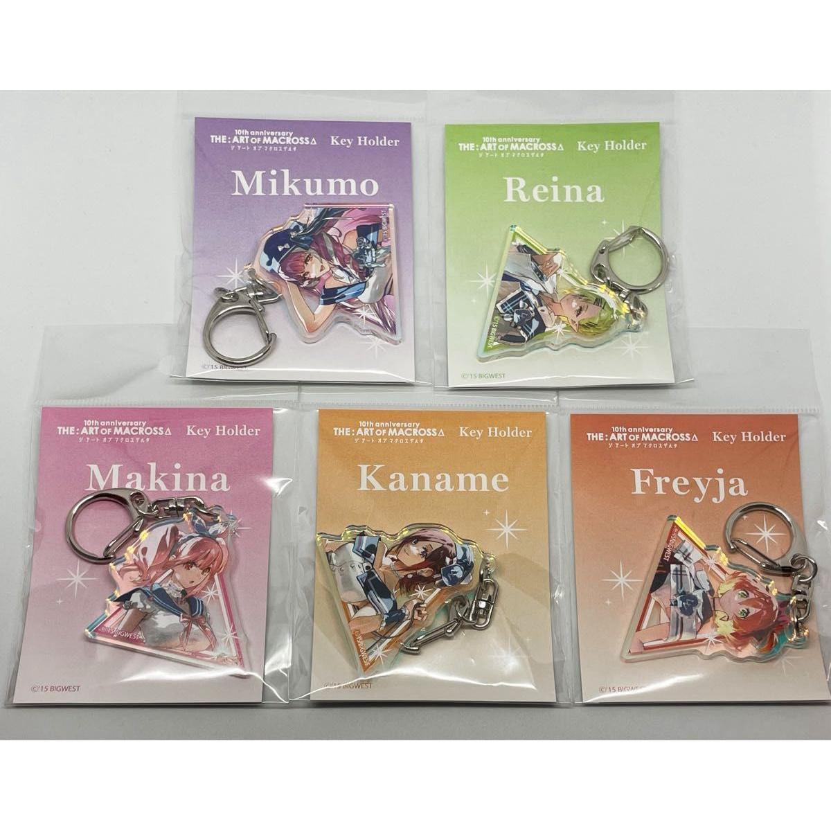 Used Can be sold separately Macross Delta 10th Anniversary Acrylic Keychain Set of 5 Types Osamu Tezuka Memorial Museum