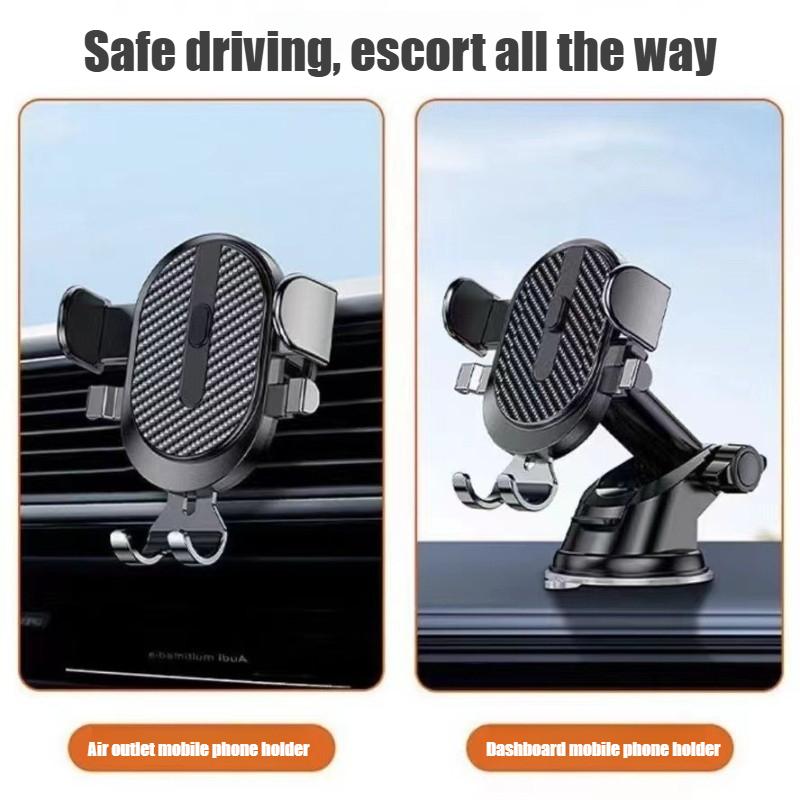 Dashboard Mount Triangle Gravity Car Phone Holder Frosted Solid Mobile Holder Air Outlet Gravity Sensor Auto Accesorios