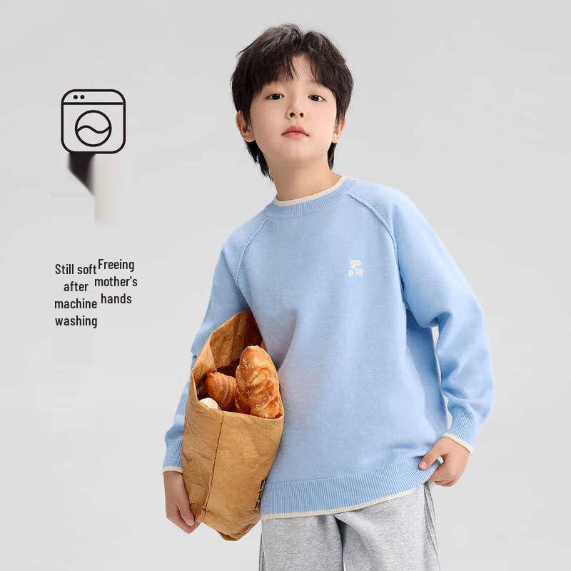 ZuoXi Girls Color-block Angora Blend Cardigan Sweater 150