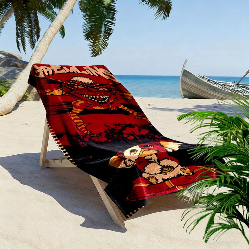 Gremlins 35th Anniversary: Chaos Unwrapped beach towel Beach towel for vacation photos Outdoor camping seaside Outdoor pool towel