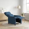 Massage Recliner Blue Fabric