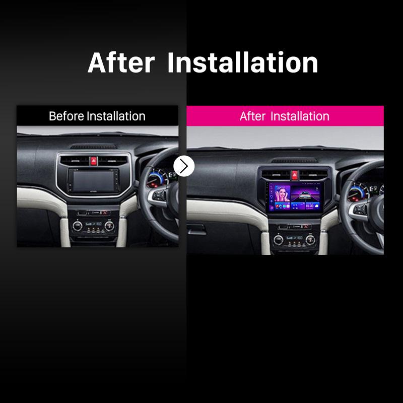 9 Inch Car Radio FIT for Toyota Rush Daihatsu Terios 2017-2020 Frame No Cable Mp5 ABS PC Plastic Fascia Dashboard Plane Frame