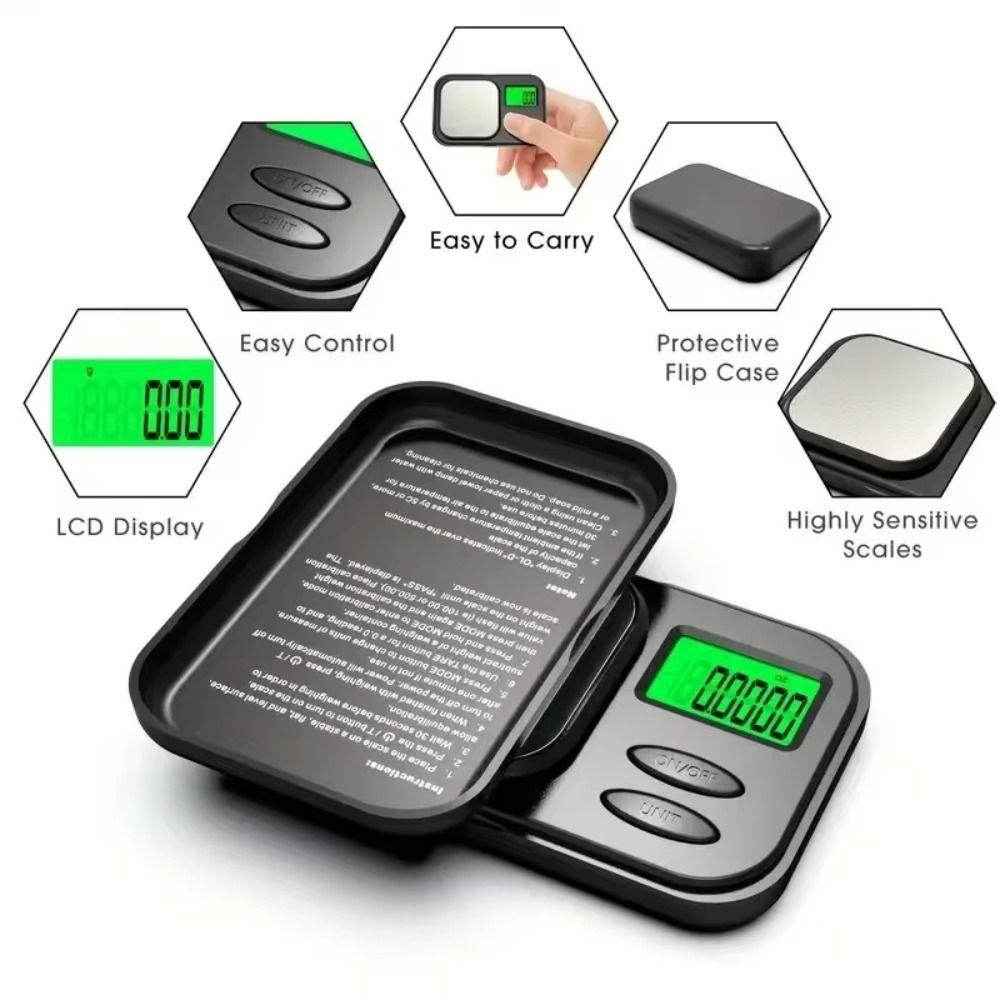 Weighing Tool Precision Pocket Scale Backlit LCD Electronic Scale Mini Digital Scales  Kitchen