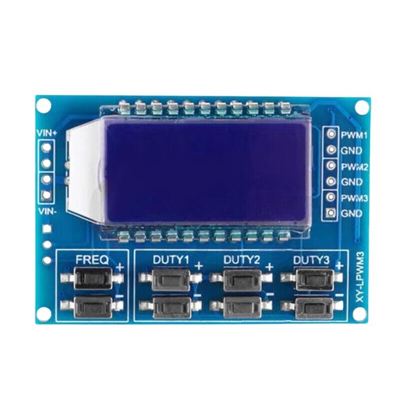 

Signal Generator PWM Pulse Frequency Duty Cycle 1Hz-150KHz Adjustable Rectangular Signal Generator Module LCD Display 1