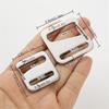 Metal Buckle for Bags Stainless Steel G-Shaped Spring Clips, Webbing Anti-Slip Adjustable Buckles, Quick-Release Hooks for Bags
