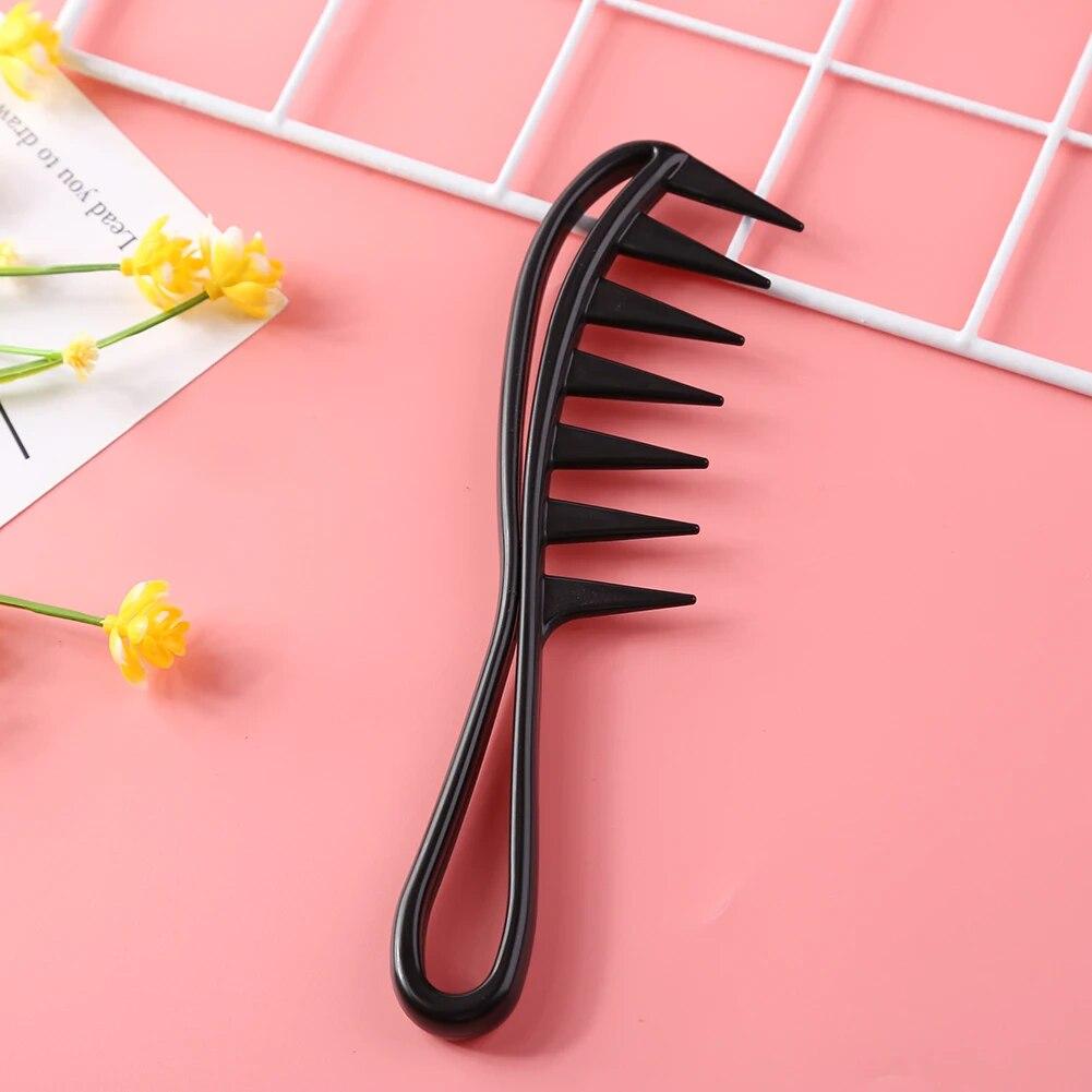 Wide Tooth Plastic Comb Curly Hair Salon Hairdressing Comb Massage for Hair Styling Tool for Curl Hair